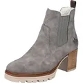 Produktbild: Rieker Damen Stiefelette Chelsea Boot Blockabsatz Warmfutter Profilsohle Y9071, Größe:41 EU, Farbe:Grau - Grau - 41