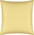 Produktbild: Erwin Müller Kuschelkissenbezug, Kissenhülle Single-Jersey Murnau - hellgelb Größe 40x40 cm - bügelfrei, strapazierstark, elastisch, mit Reißverschluss