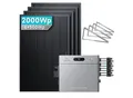 Produktbild: Solarmars® 2000W Balkonkraftwerk mit Speicher,Zendure SolarFlow 2400 pro, 2,4kWh,4 MPPT - Mit Flachdachhalterung