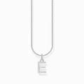 Produktbild: THOMAS SABO Kette Buchstabe E 925 Silber weiße Steine KE2244-051-14 Länge 45 cm