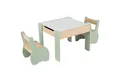 Produktbild: COSTWAY Kindersitzgruppe 3tlg. Kindertisch, aus Holz, mit 2 Stühlen