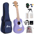 Produktbild: Ukulele Kinder Sopran Ukulele Erwachsene Anfänger Set 21 Zoll mit 9 Zubehör K...