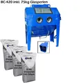 Produktbild: Sandstrahlkabine 420 L wahlweise inkl. Strahlgut Sandstrahlgerät sand blaster