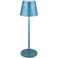 Produktbild: Globo Akku-Tischleuchte Vannie I Alu, Eisen, Stahl & Metall Blau