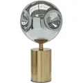 Produktbild: BELIANI Tischlampe Messing Metall Glasschirm Modern Glam Design Wohnzimmer Beleuchtung - Gold