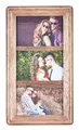 Produktbild: Bilderrahmen Collage 3 Fotos 10x15 Holz Braun Glas Aufsteller Deko Fotorahmen