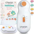 Produktbild: Cherish Baby Care Elektrische Nagelfeile Baby - Automatischer Sicherheitsstopp, Baby Nagelfeile Elektrisch mit 4 Feilpads, Baby Nagelset mit Etui, Baby Must Have Neugeborene (0-12+ Monate)