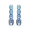 Produktbild: Swarovski Millenia Drop-Ohrhänger, Blaue, Rhodinierte Ohrringe mit Farbverlauf und Strahlenden Swarovski Kristallen im Oktagon-Schliff