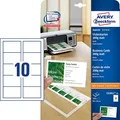Produktbild: AVERY Zweckform Visitenkarten C32011-25 matt weiß 200 g/qm, 250 St.