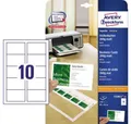Produktbild: Avery Zweckform Visitenkarten Avery Zweckform Visitenkarte C32011-25 w Papierformat: DIN A4