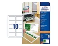 Produktbild: Avery Zweckform Visitenkarten C32011-25, weiß-matt, ohne Perforation, 200 g/m²