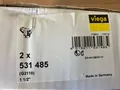 Produktbild: 2x Viega Gaszähler-Kugeleckhahn G2110 in Rp1 1/2 Messing 53148