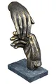 Produktbild: Casablanca - Deko Skulptur helfende Hand - aus Poly mit Spruchanhänger - Geschenk und Dekoration - Höhe 21 cm
