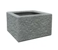 Produktbild: Brunnenumrandung Topfumrandung Rocky Leichtbeton 62 x 62 x 37.5 cm grau, Dehner