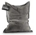 Produktbild: Lumaland Sitzsack Sitzsack Indoor Cord 380l grau, kuscheliger Cord-Bezug - perfekt fürs moderne Zuhause