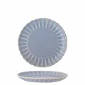 Produktbild: Bloomingville Latina Teller D20xH2cm – Steingut Speiseteller – Hochwertiger Keramikteller für den täglichen Gebrauch & besondere Anlässe – Spülmaschinen- & Mikrowellengeeignet (Hellblau)
