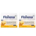 Produktbild: Florena Face Tagespflege Q10 Aprikosenkernöl Anti Falten LSF 15 Gesicht 2x 50 ml