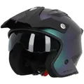 Produktbild: Acerbis Motorradhelm Aria Metallic Jethelm, integriertes Sonnenvisier bunt M (57/58)