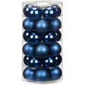 Produktbild: Weihnachtskugeln Glas 6cm Midnight Blue, 30 Stück - Blau