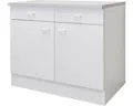 Produktbild: Flex Well Unterschrank mit Schublade und Drehtür Speed BxTxH 100 x 50 x 85 cm we
