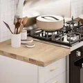 Produktbild: vidaXL Küchenarbeitsplatte 40x63,5x4 cm Massivholz Eiche Rechteckig