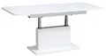 Produktbild: designimpex Couchtisch DC-1 Weiß Hochglanz stufenlos höhenverstellbar ausziehbar Esstisch, Funktionstisch, Wohnzimmertisch, Tisch, Esstisch, Sofatisch