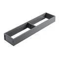 Produktbild: Blum AMBIA-LINE Schubladen-Organizer aus pulverbeschichtetem Stahl | ideal geeignet für den Einsatz in Küche, Bad & Wohnbereich | modular erweiterbar | 42×10×5 cm | mit Magnetplatte | Oriongrau
