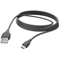 Produktbild: Hama Ladekabel USB-A Micro-USB 3 m Schwarz