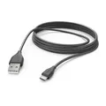 Produktbild: Hama Ladekabel USB A auf Micro USB, 3m (Schnellladung, Handy Ladekabel, Datenkabel, USB Kabel, Handykabel, Ladekabel USB Typ A, Micro-USB, maximal kompatibel) schwarz