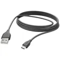 Produktbild: Hama USB-Ladekabel  USB 2.0 USB-A Stecker, USB-Micro-B Stecker 3.00 m Schwarz...
