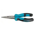 Produktbild: Hazet Flachrund-Zange, 205 mm, gerade, poliert, blau/schwarz