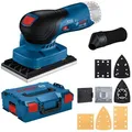 Produktbild: Bosch Schwingschleifer GSS 12V-13, Akku, 12V, 130 x 80mm, mit drei Schleifplatten und Koffer