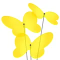 Produktbild: 3 Stück SUNPLAY Sonnenfänger Ø20cm Suncatcher Gartenstecker Schmetterlinge GELB