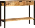 Produktbild: vidaXL Sideboard mit 3 Schubladen 110x35x75 cm Massivholz Mango