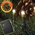 Produktbild: FHS LED-Batterie-Kette außen 40er warmweiß mit Timer für 3 x AA Warmweiß