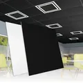 Produktbild: Rasterdeckenplatten 62x62cm Deckenplatte pvc Deckenverkleidung Deckenpaneele Kunststoff Feuchtraum: YDB009 - schwarz, 120 Platten - Hexim