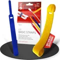 Produktbild: Label-the-cable LTC BASIC STRAPS - Kabelbinder - 17 cm - Blau, Gelb, Rot (Packung mit 10)