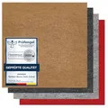 Produktbild: andiamo Teppichfliesen selbstklebend – 25 Stück, 40x40 cm Filz Bodenbelag für Wohnräume, DIY, leicht verlegbar & für Fußbodenheizung – Standard 4 m², Beige