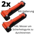 Produktbild: Gurtschneider + Notfall Hammer Nothammer Rettung Not Brecher Auto Fenster 2er