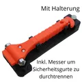 Produktbild: Autofenster Notfall Hammer KFZ PKW Glas Nothammer Gurt Schneider Glas Brecher