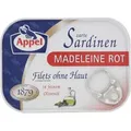 Produktbild: Appel Sardinen Madeleine Rot Zarte Sardinenfilets in Olivenöl 105g