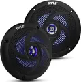 Produktbild: Pyle Outdoor Lautsprecher Box – wasserdichte Box Outdoor Speaker – Outdoor Musikanlage mit LED-Lichtern als Boot, Auto & Pool Lautsprecher, Aufbaulautsprecher 180 Watt als 2-Wege Lautsprecher Passiv