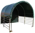 Produktbild: Weidezelt Pferde 3 x 3 m Weideunterstand PVC Plane Sturmfest offene Seiten 9 m²