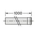 Produktbild: Vaillant Verlängerung Brennwert 1,0 m für starre Abgasleitung DN 80, PP