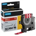 Produktbild: DYMO Schriftband RHINO 1805416, 12 mm weiß auf rot