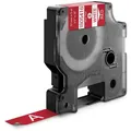 Produktbild: Dymo Vinylband 1805416 für Rhino Etikettendrucker, 12 mm x 5,5 m, weiß auf rot