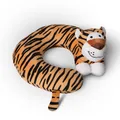 Produktbild: Bestlivings Nackenhörnchen Kinder (Tiger) Tier Schlafkissen - ÖKO TEX - Reisekissen Waschbar Kopfstütze U-Förmig Nackenkissen für Auto Zug Flugzeug