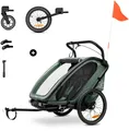 Produktbild: Hauck Fahrradkinderanhänger Bike N Walk Duo, für 2 Kinder, inkl. Deichsel