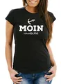 Produktbild: Neverless Damen T-Shirt Moin Hamburg Slim Fit Schwarz XL
