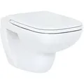 Produktbild: Combi-Pack Duravit D-Code Wand-Tiefspül-WC, spülrandlos mit Softclose WC-Sitz, weiß - 45700900A1